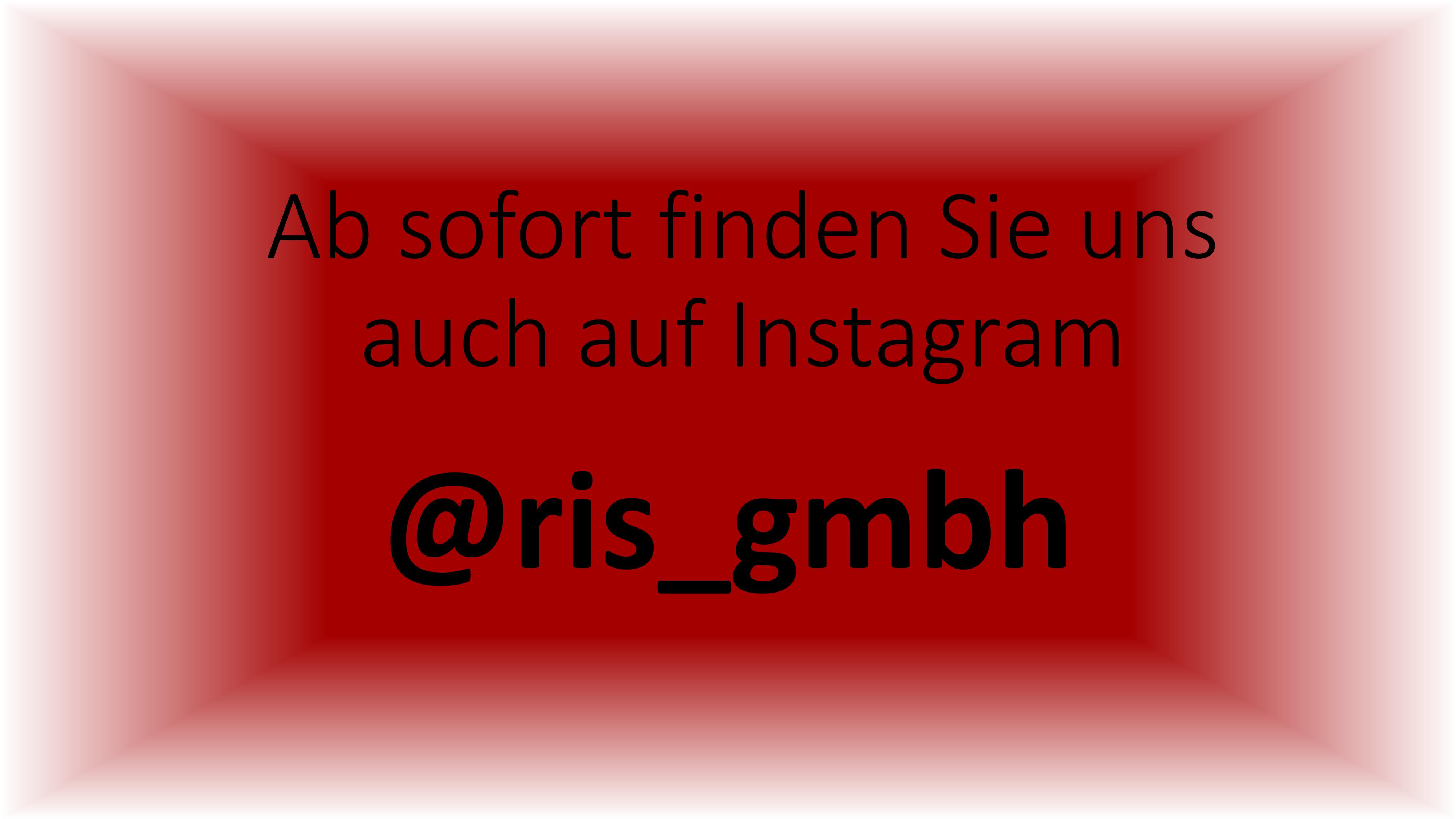 Ab sofort finden Sie uns auf Instagram!